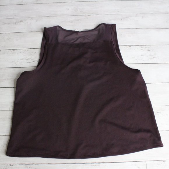 Marika Casual Workout Crop Tank Top Size M Purple - Picture 5 of 5